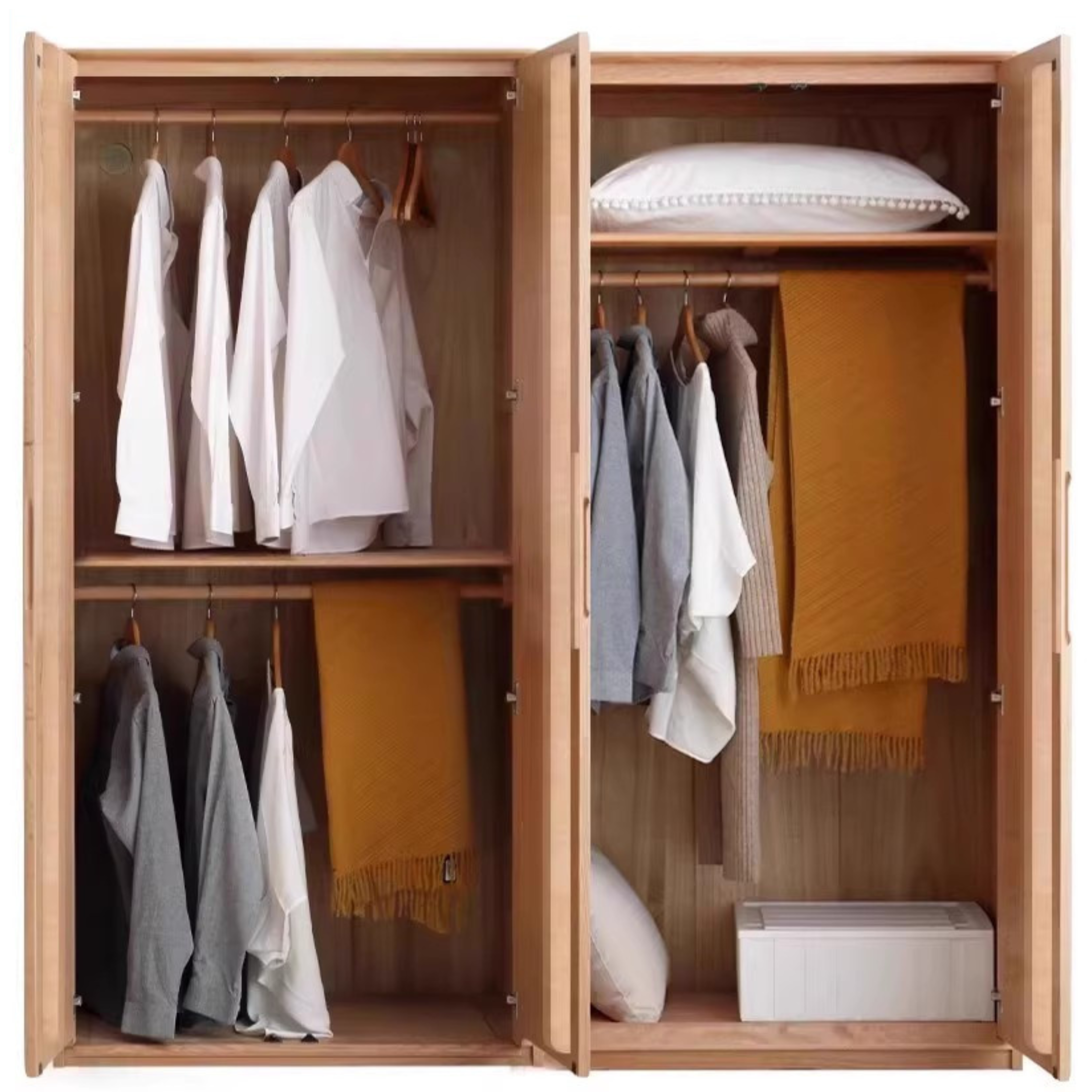 Ash solid wood wardrobe modern::