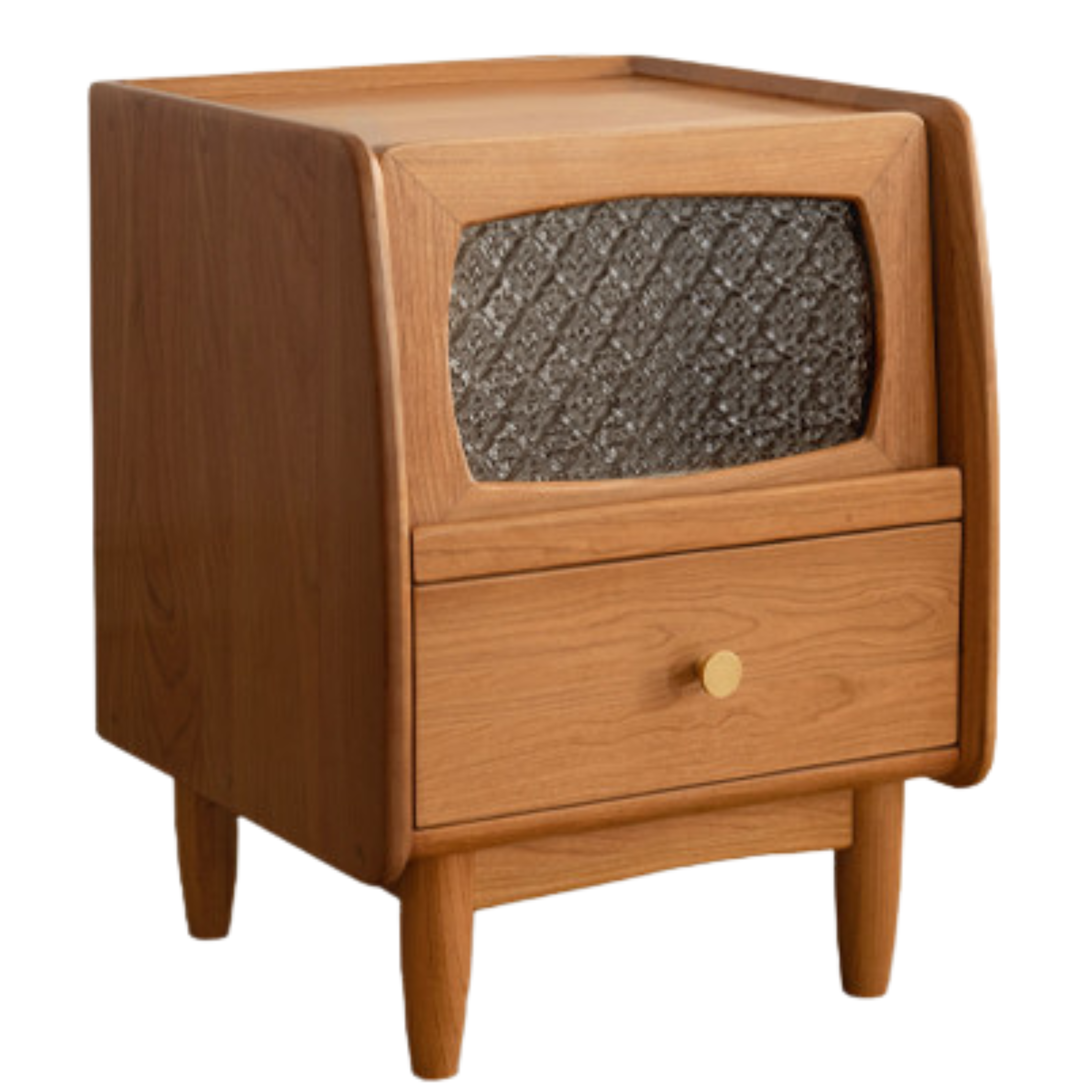 Cherry Solid Wood Retro Nightstand