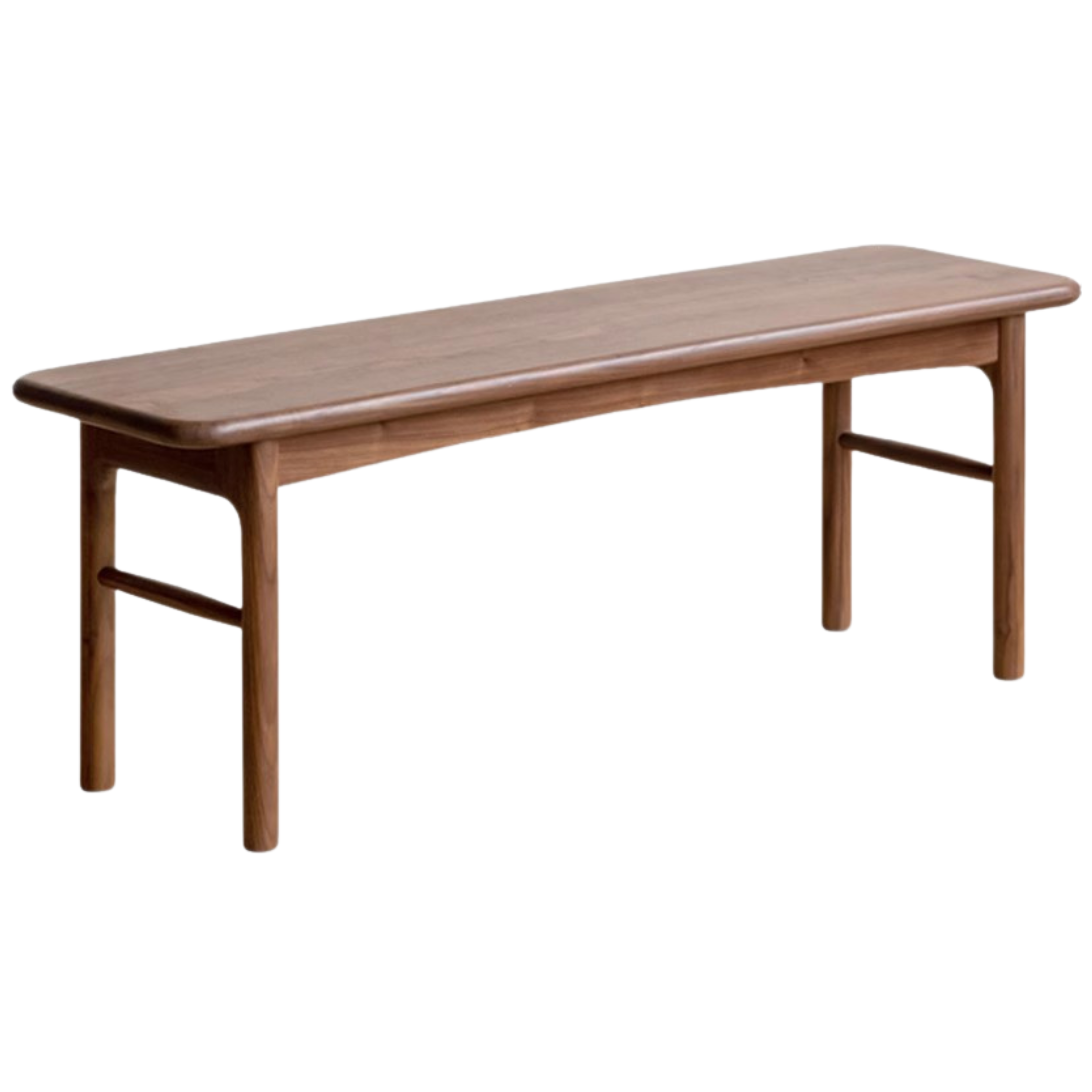 Oak, Black Walnut Solid Wood Tea Stool, Long Stool