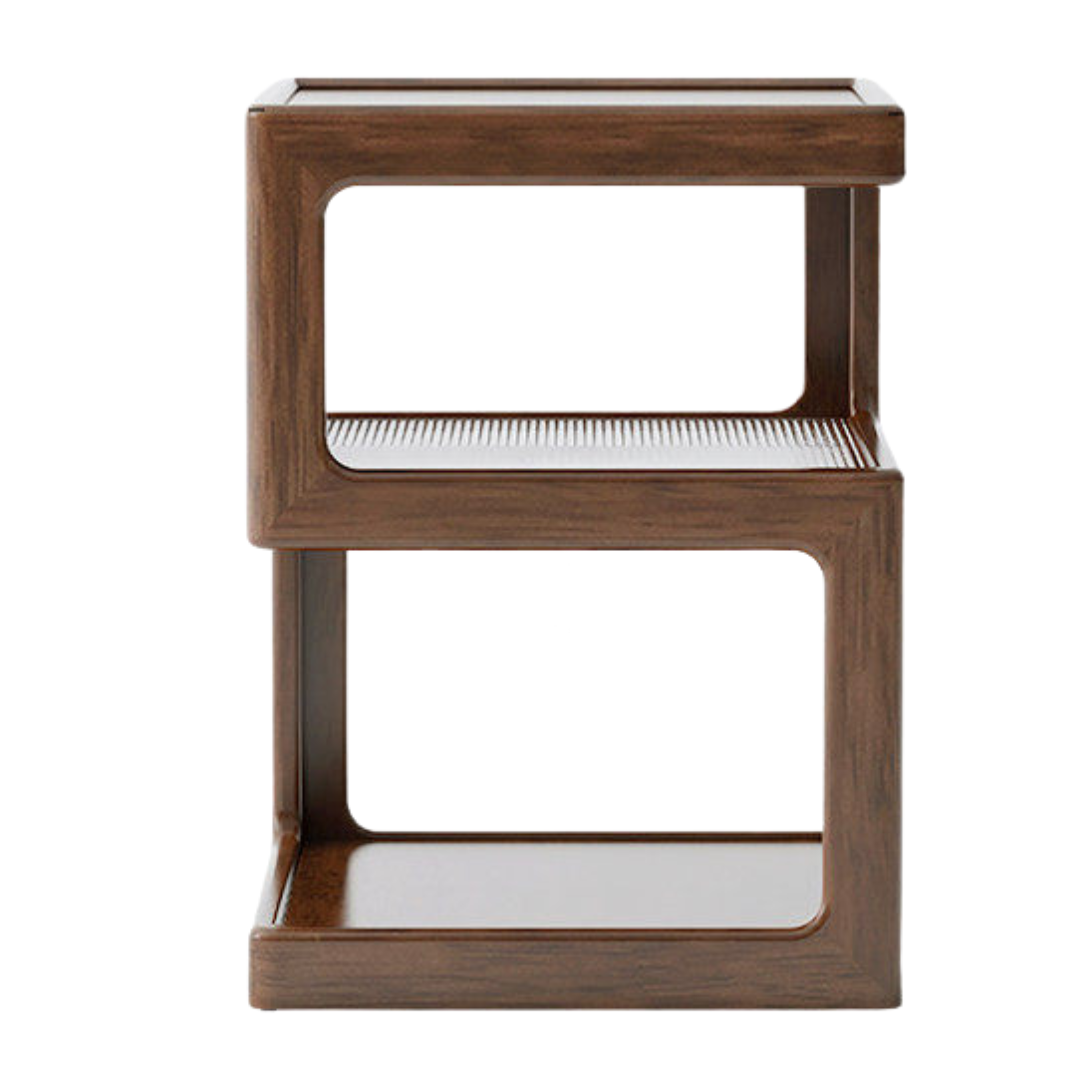 Oak, Black Walnut, Cherry, Sandalwood  Solid Wood Corner Square Side Table.