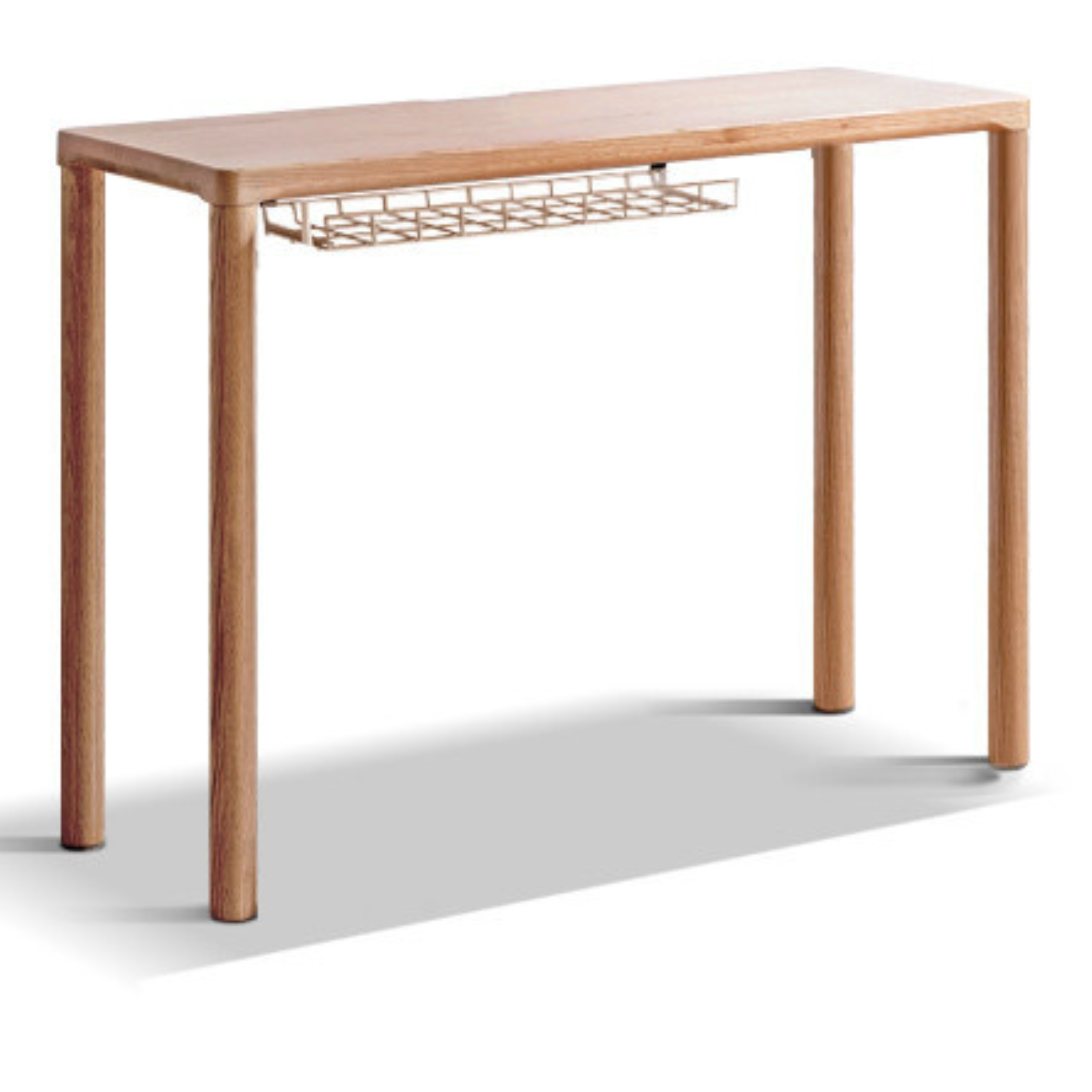 Oak Solid Wood Two-level Stackable Office Desks
