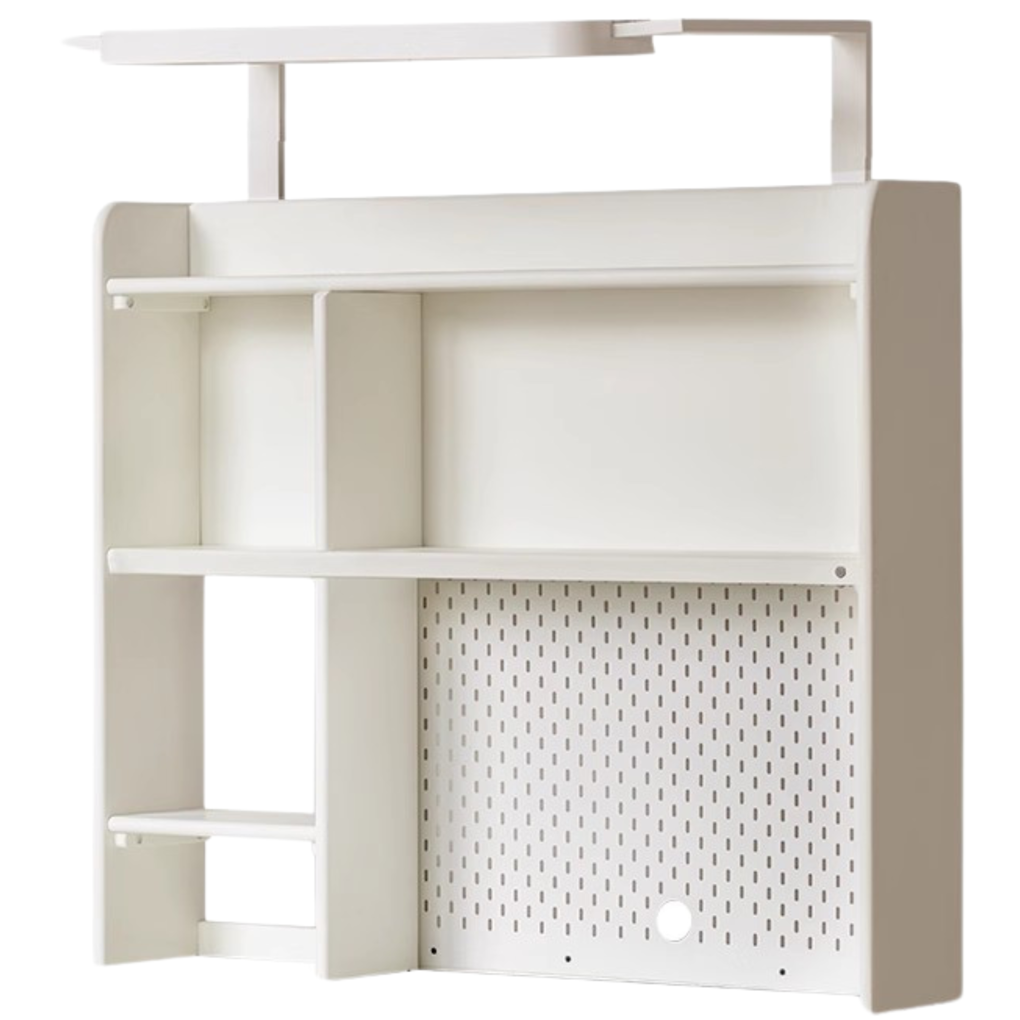 Beech, Oak Solid Wood Study Desk with Shelf
