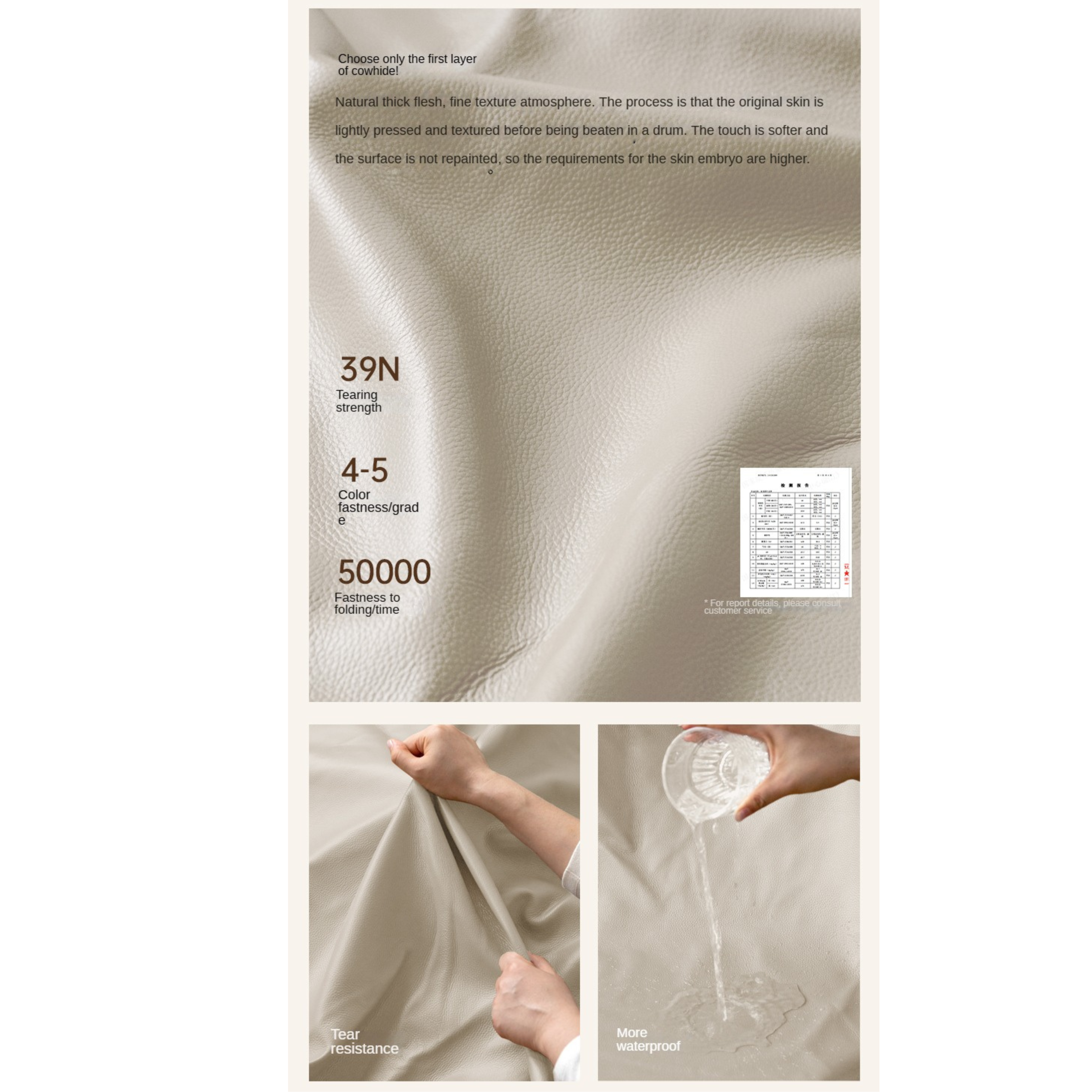 Genuine Leather Cloud Puff Soft Bed