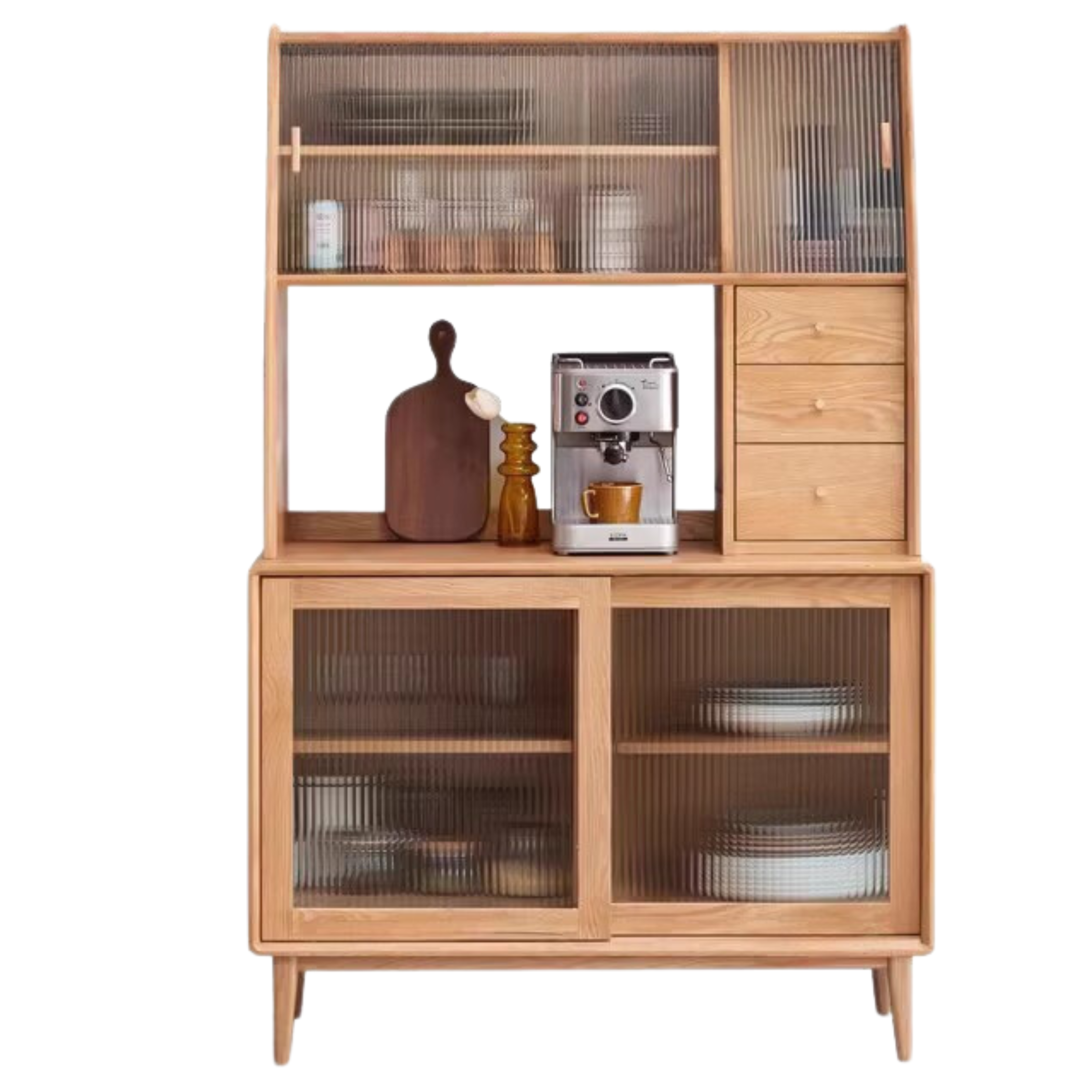 Oak Solid Wood Sideboards, Buffet Cabinets