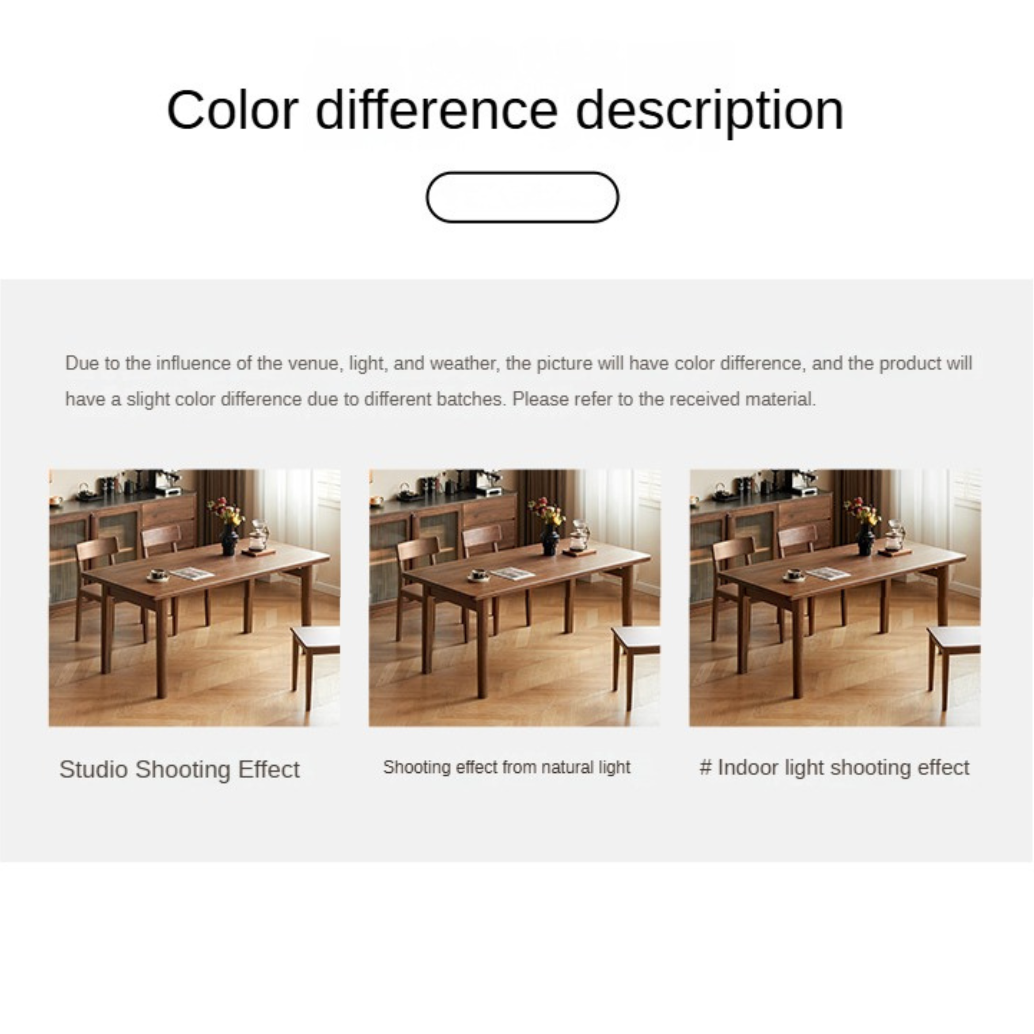 Black Walnut Solid Wood Large Board Modern Dining Table