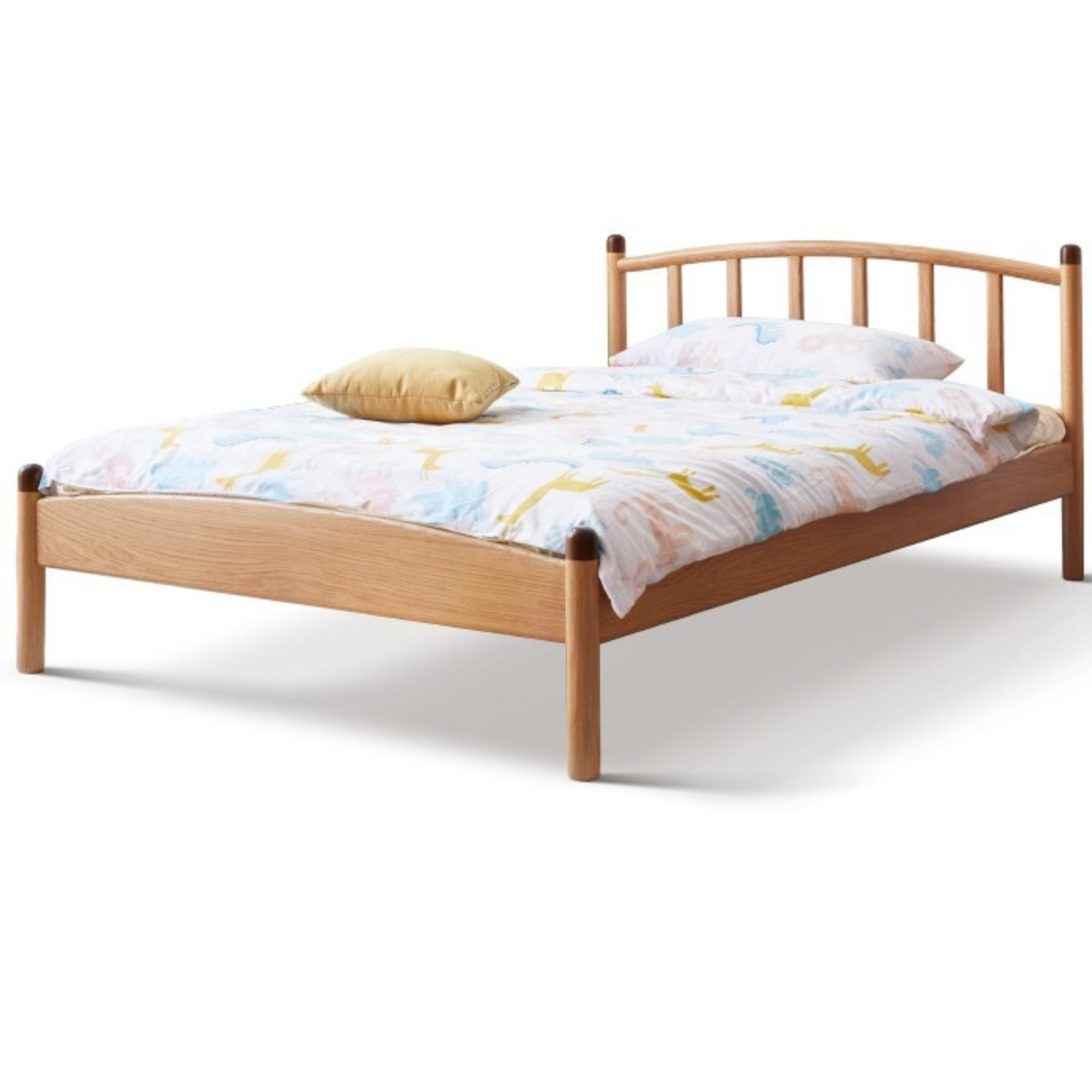 Oak solid wood Match stick vertical strip bed<