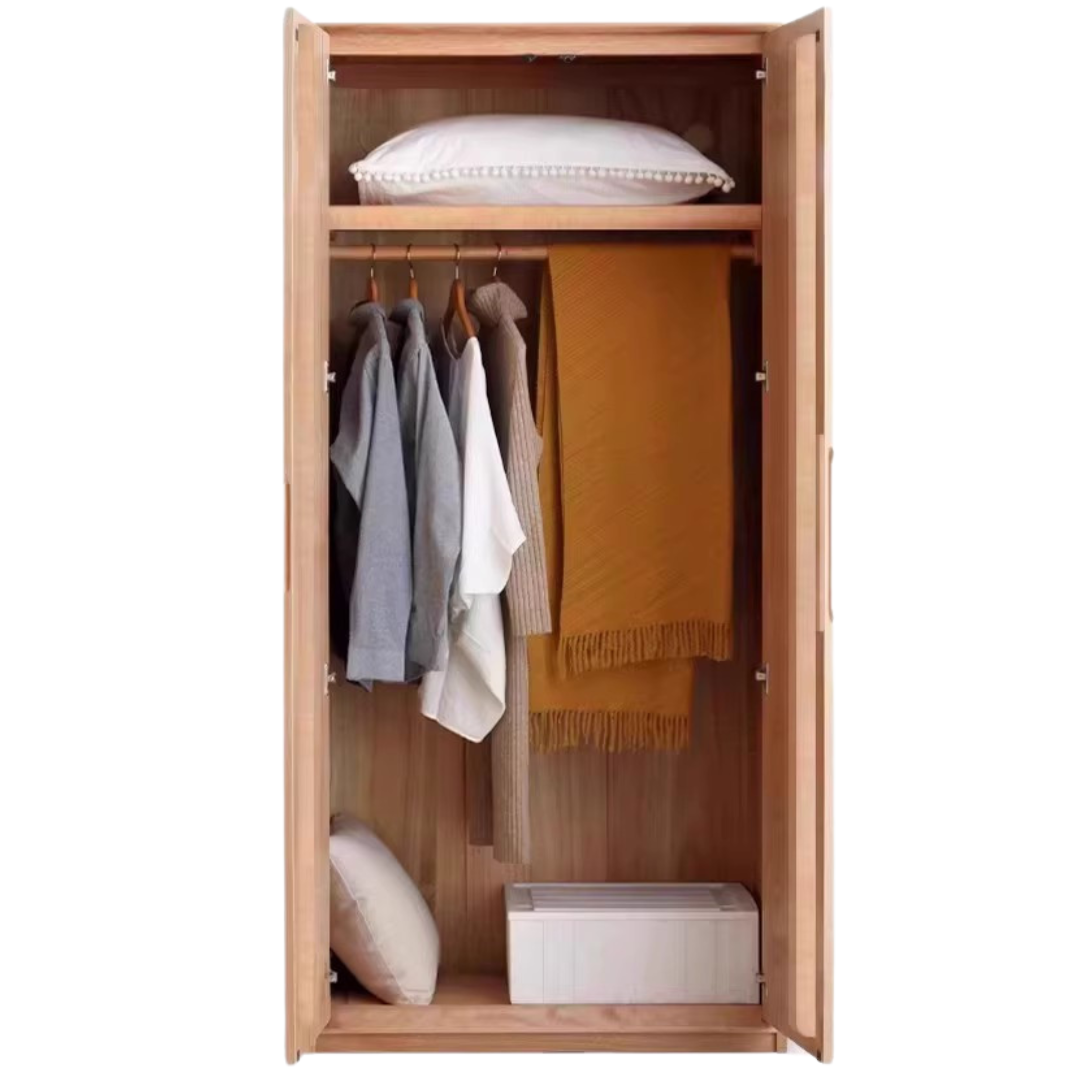 Ash solid wood wardrobe modern::