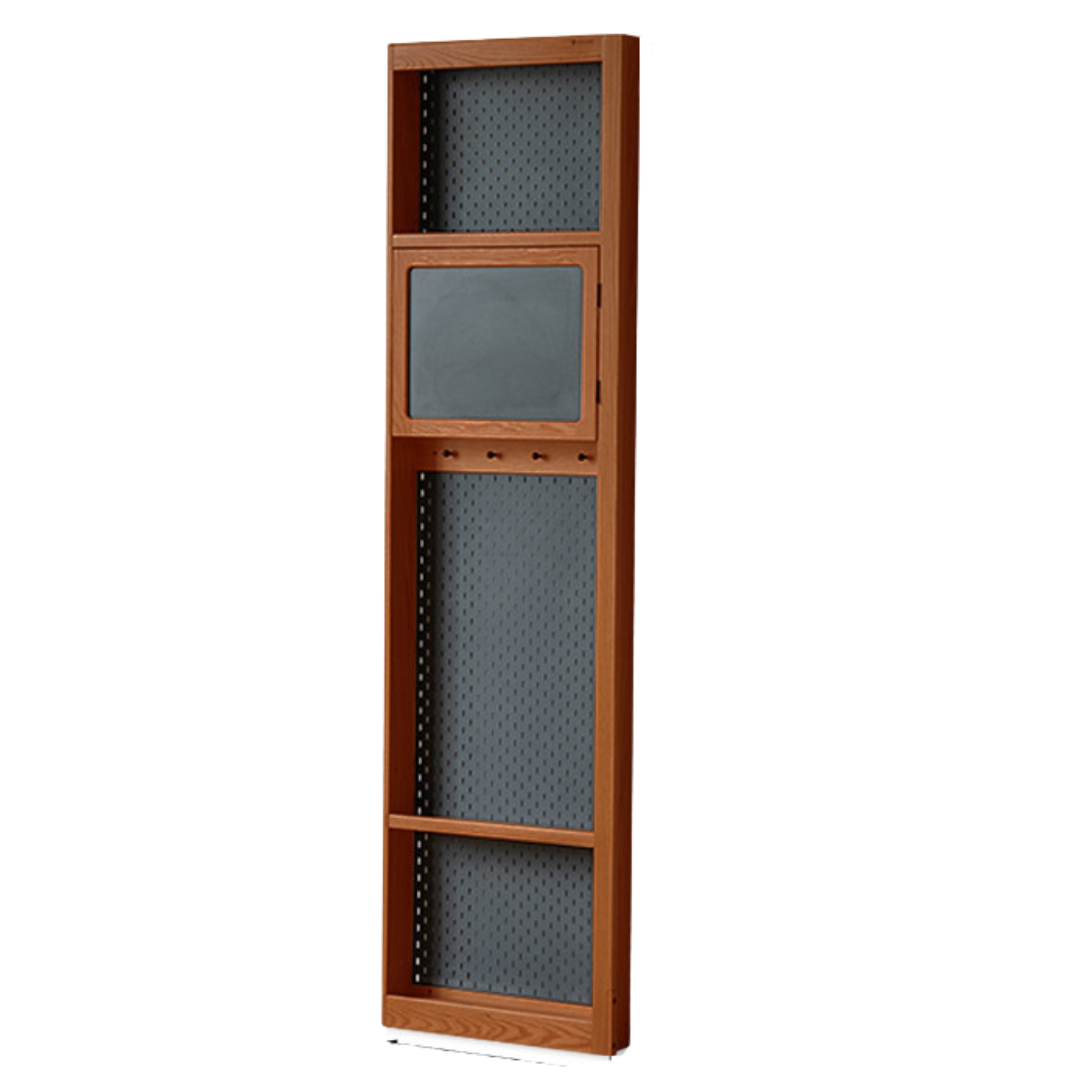 Poplar Solid Wood Wardrobe Retro Sliding Door Wardrobe.