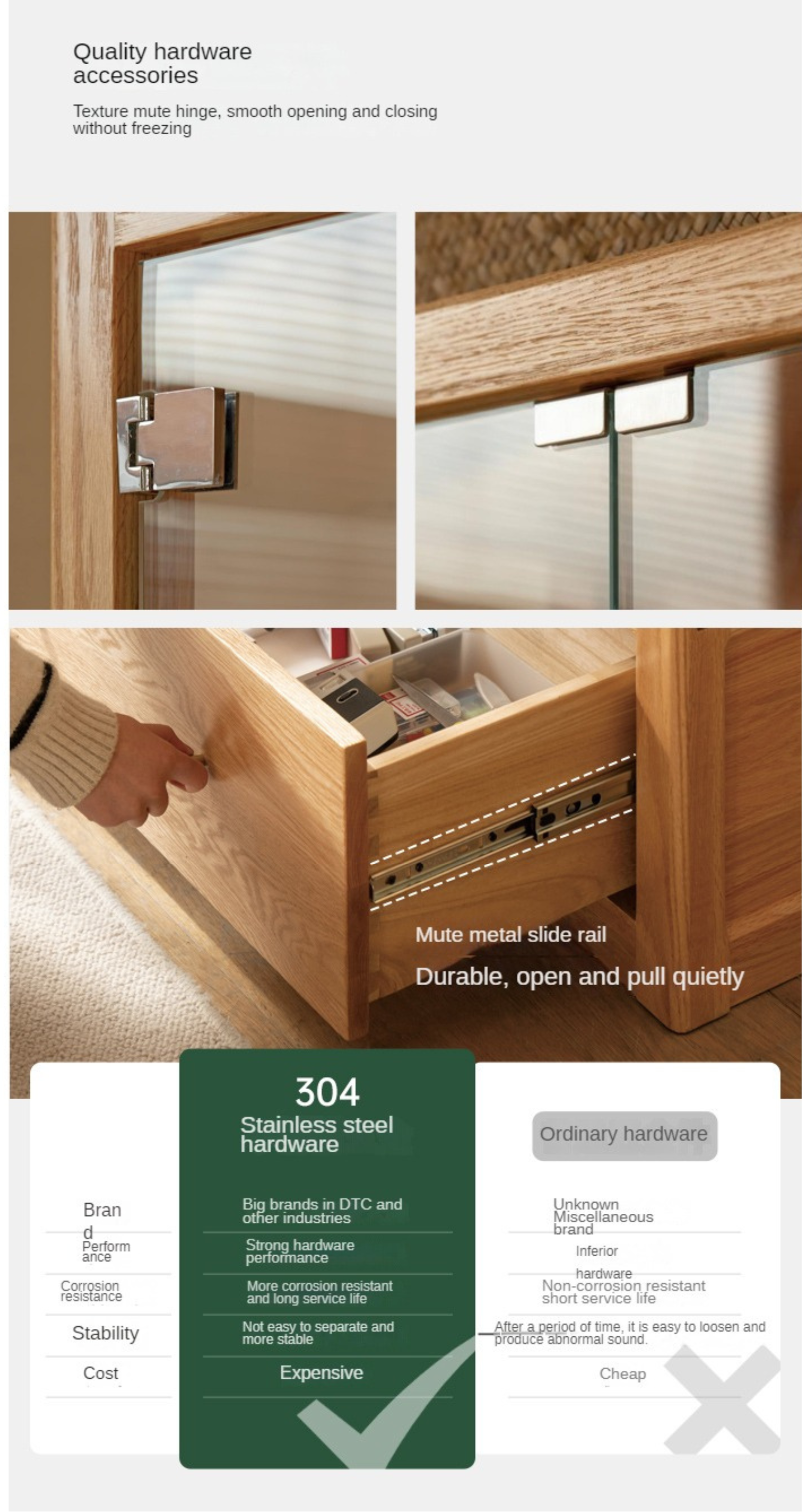 Oak Solid Wood Bookcase, Glass Door Bookshelf Display Cabinet