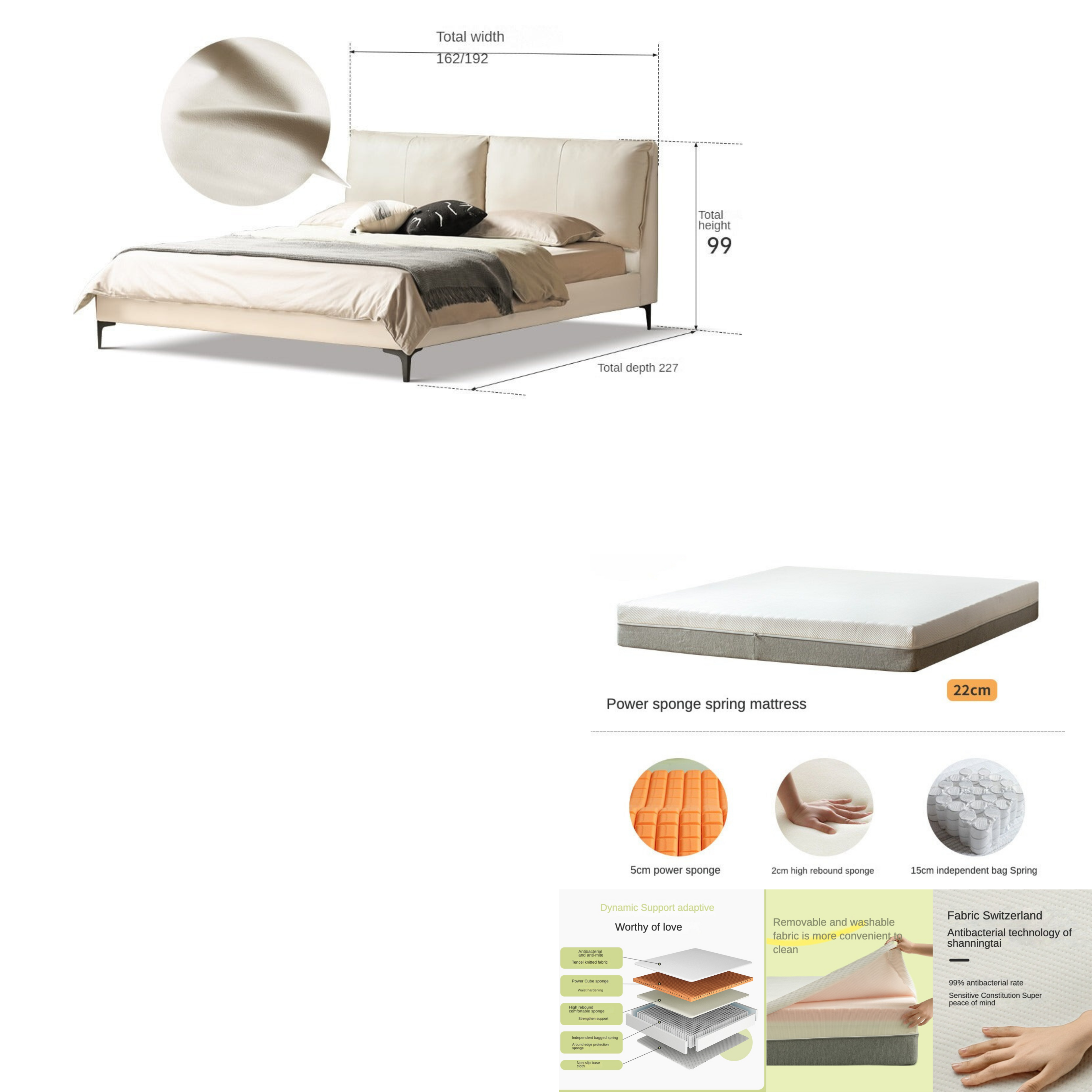 Technology Fabric Art Bed "
