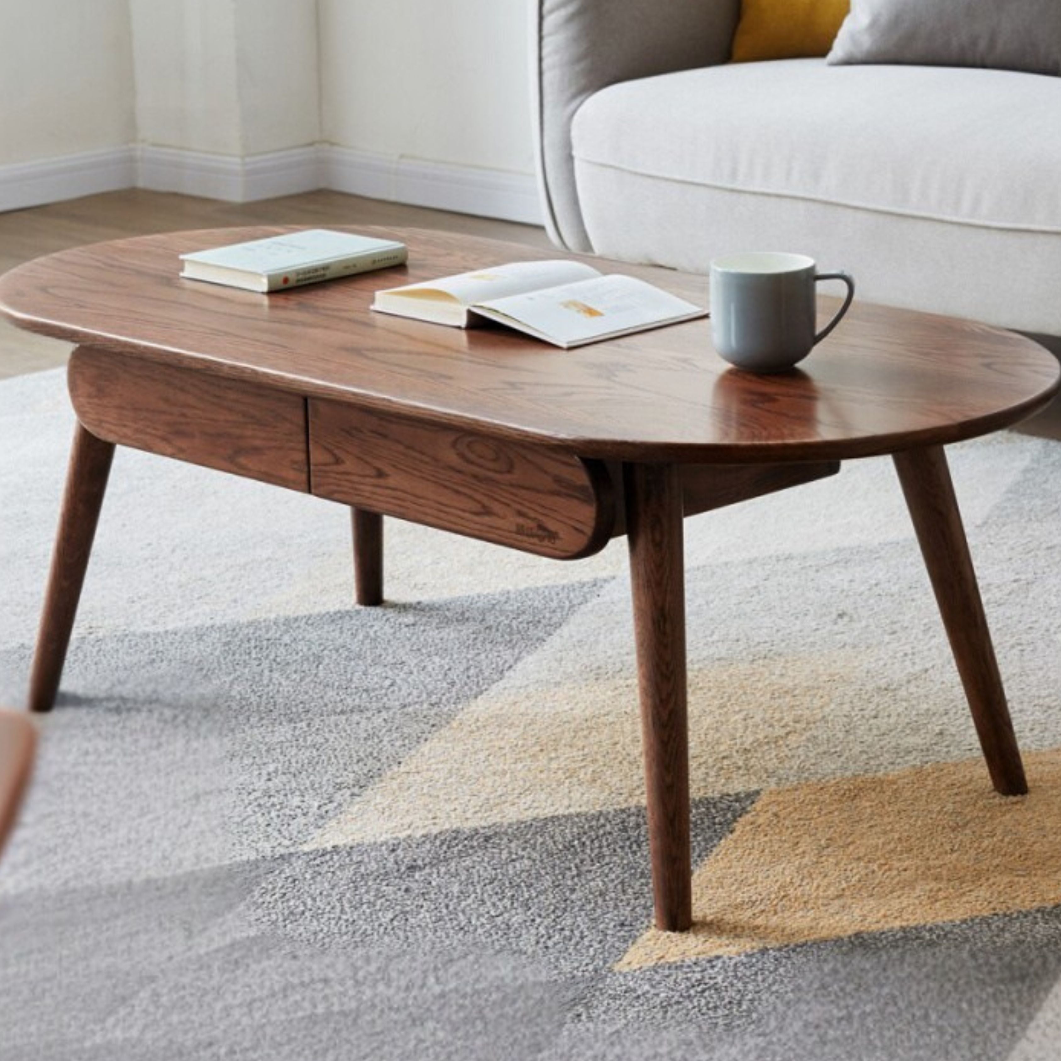 Oak Solid Wood Coffee Table