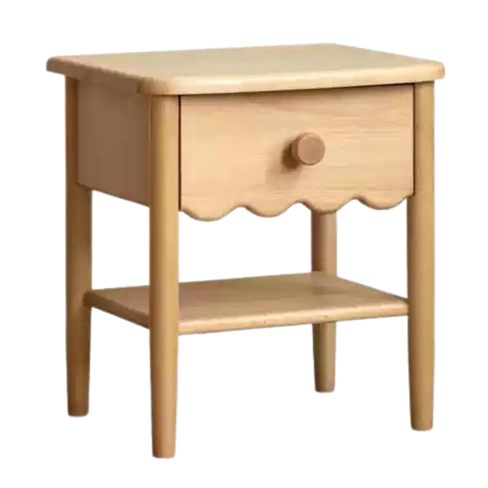 Beech, Oak Solid Wood Nightstand