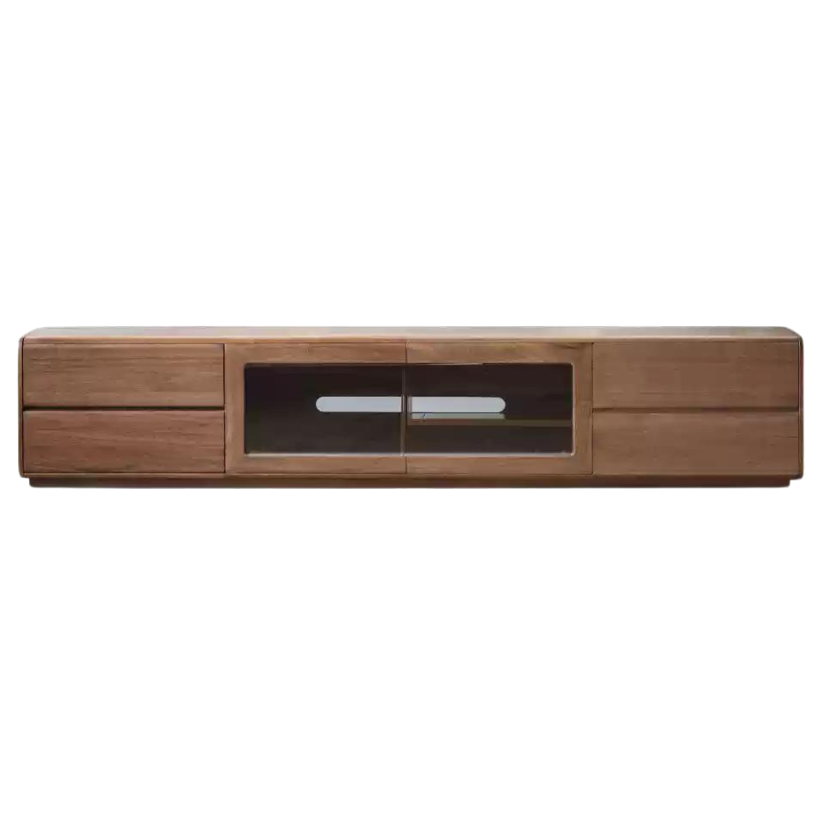 Black walnut, Ash solid wood floor TV cabinet