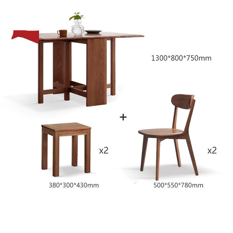Oak Solid wood retractable dining table "