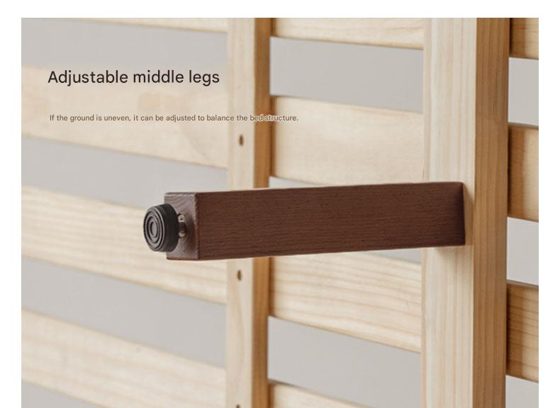 Oak Solid Wood Modern Simple Luminous Bed