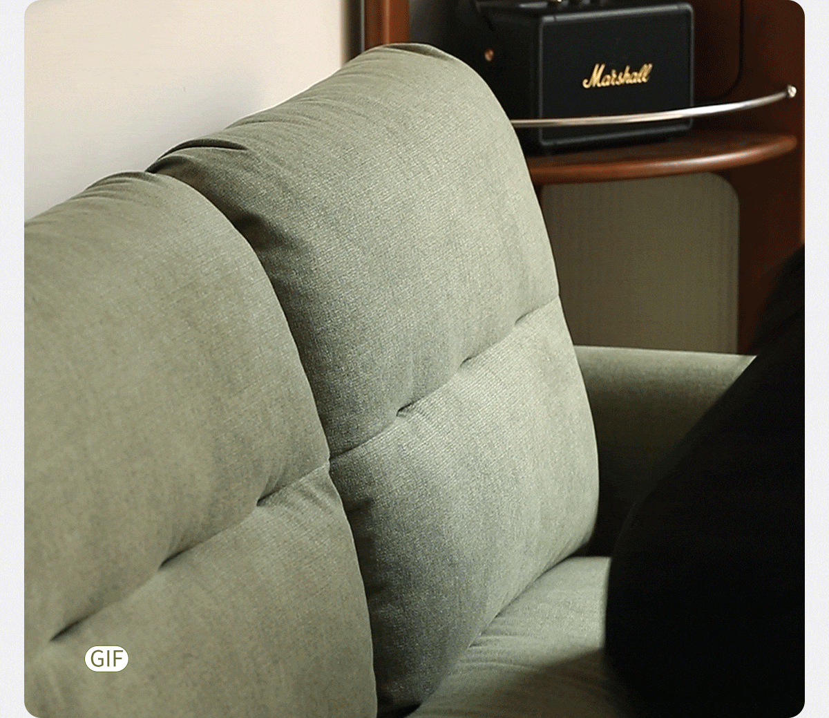 Loveseat Sleeper Sofa with Tufted Channel Back Cushions