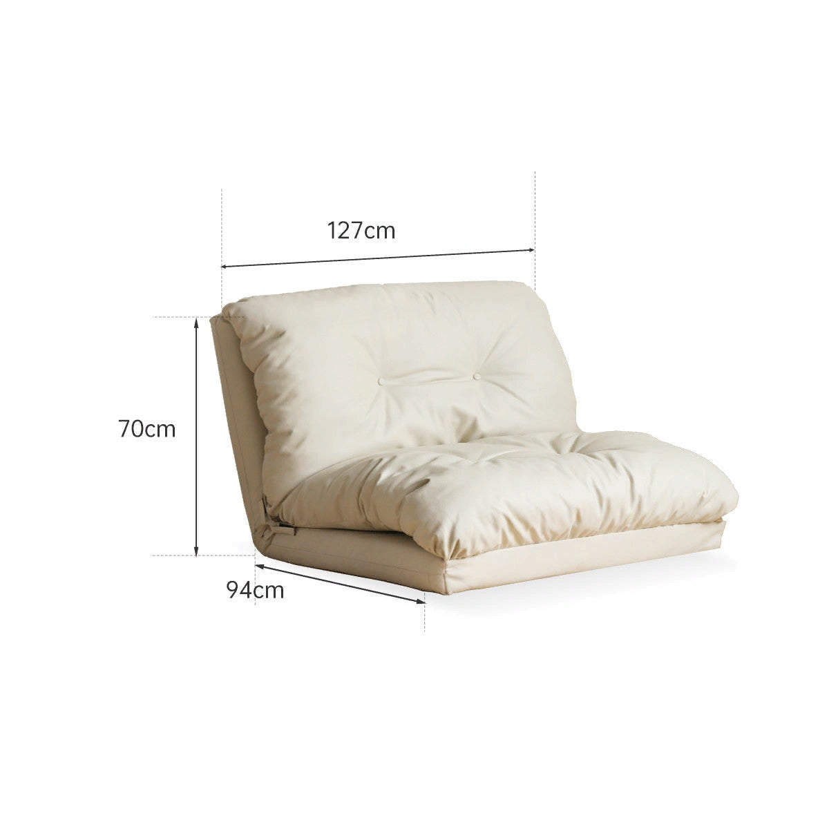 Sofa bed, cream style leisure,technology cloth"