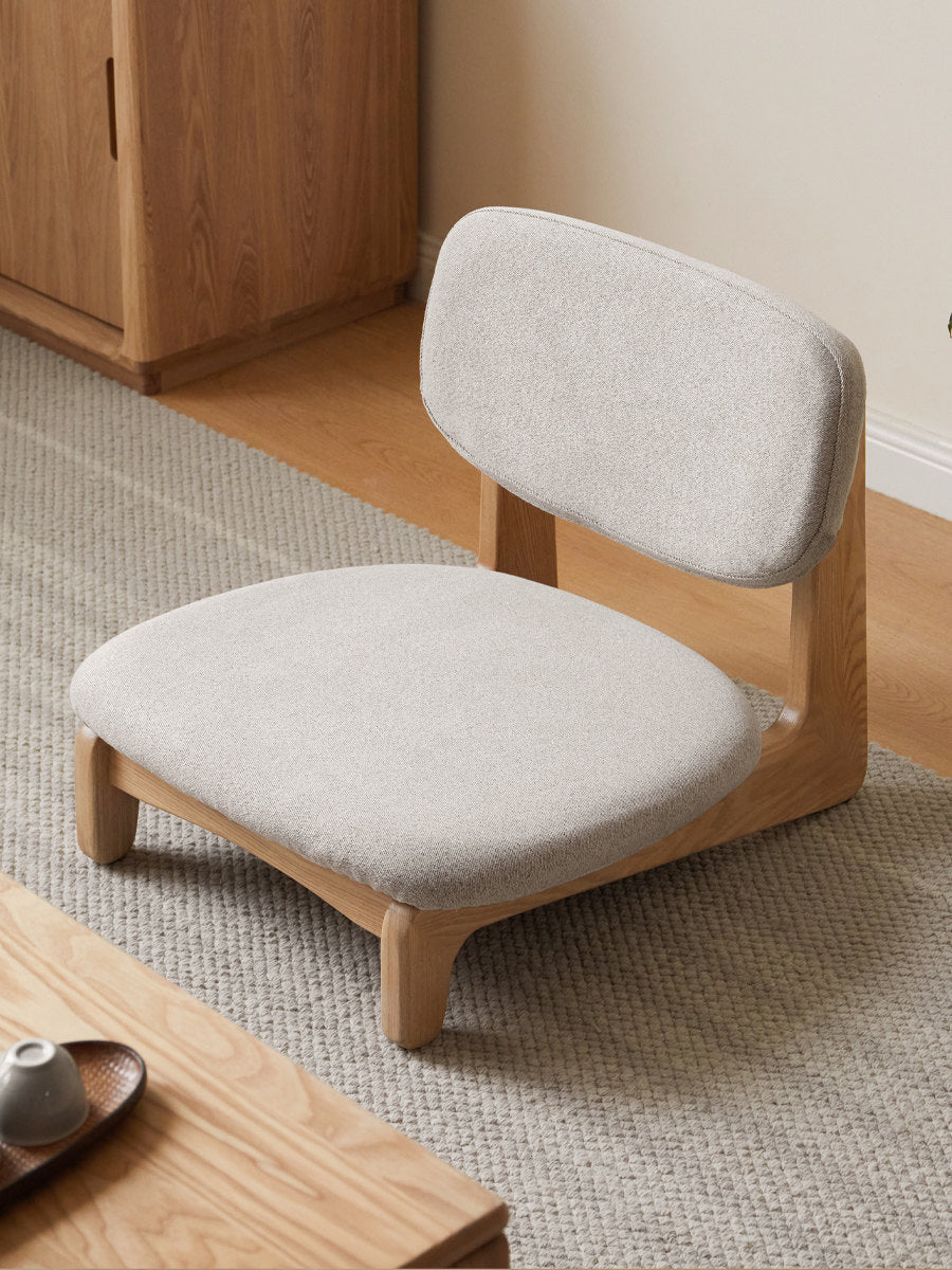 Oak Solid Wood Tea Chair Japanese Style