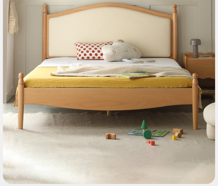 Beech,Poplar, Oak Solid wood Princess bed<