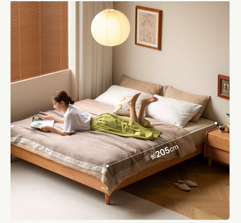 Cherry Wood Bed Modern_)