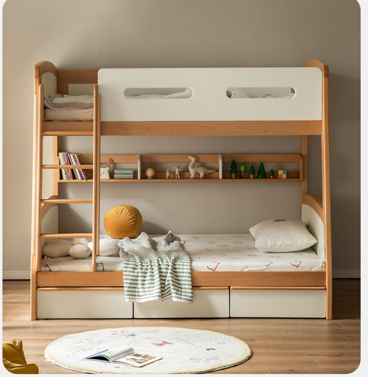 Poplar solid wood Children's multifunctional Bunk Bed.