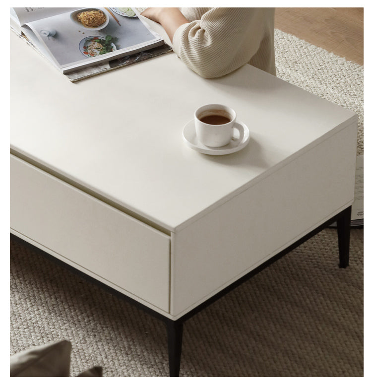 Poplar solid wood modern Italian coffee table