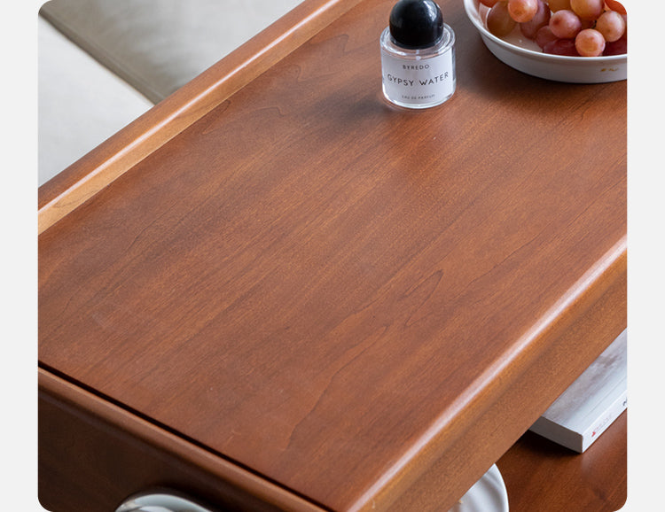 Poplar Solid Wood Side Cabinet Side Table "