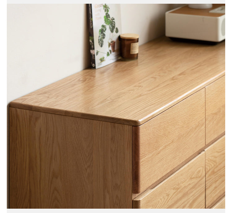 Oak veneer online dresser