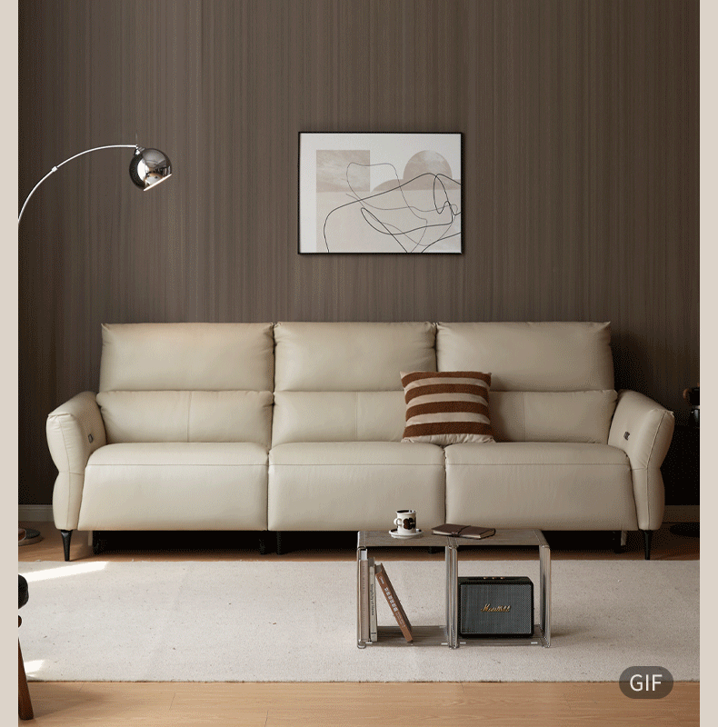 Genuine Leather Electric high back Sofa