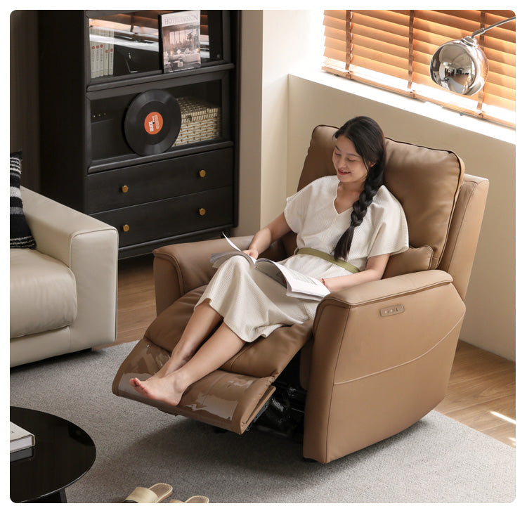 Leather chair electric leisure recliner