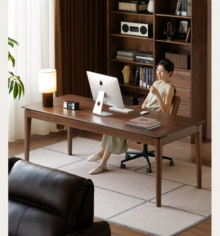 Sandalwood Solid Wood Modern Style Office Desk