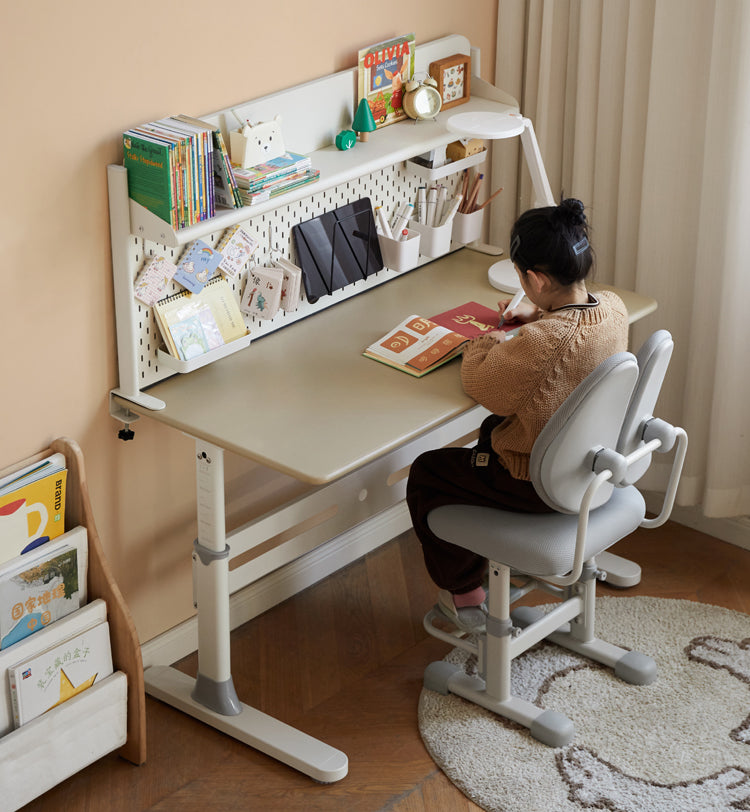 Poplar Solid Wood Study Children's Liftable Desk