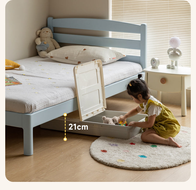 Rubber Wood Children's Modern Simple Bed Boys Girls