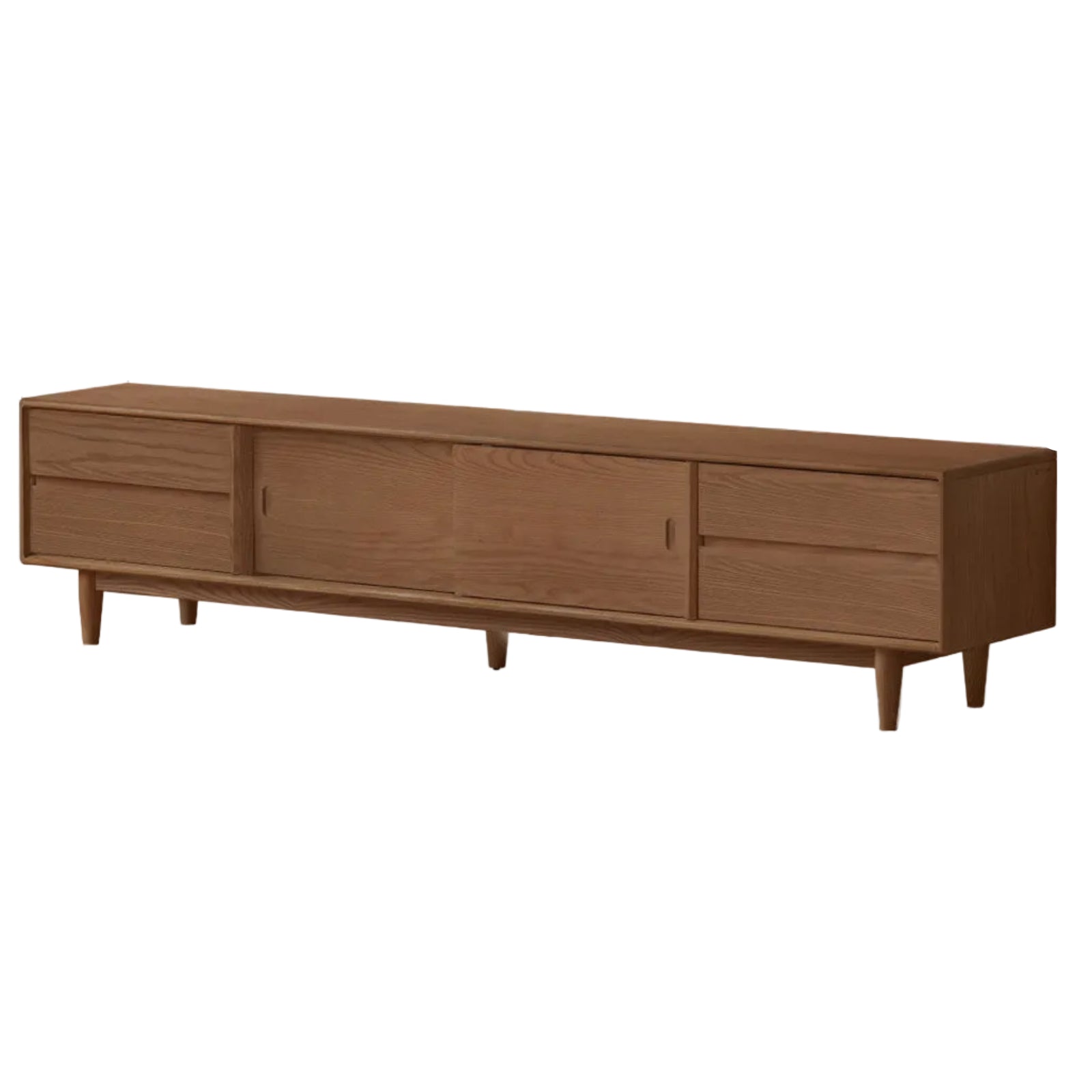 Black Walnut, Sandalwood, Ash Solid Wood Modern TV Cabinet