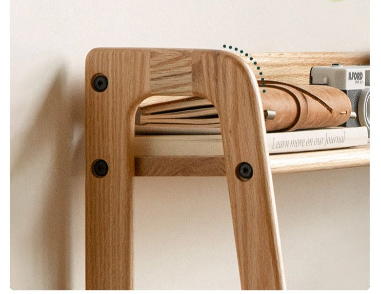 Oak solid wood desk shelf +