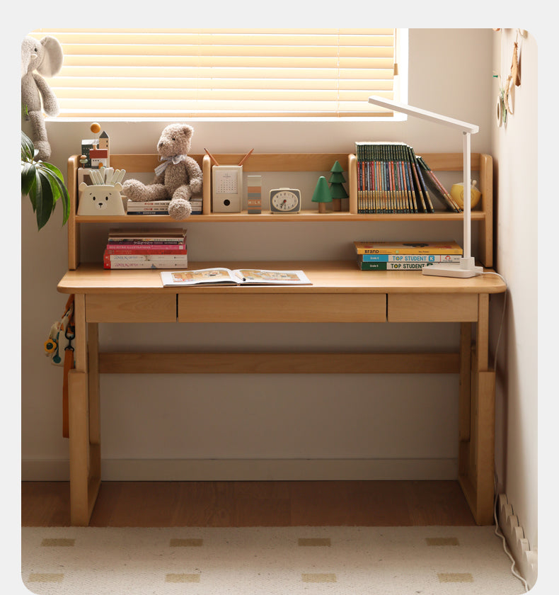 Beech solid wood children's study lowered table