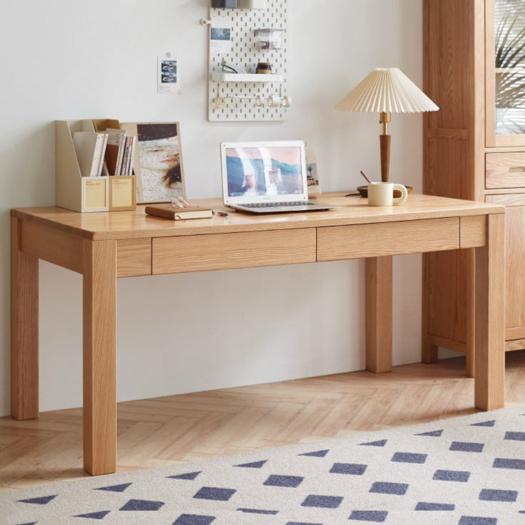 Oak Solid wood large office desk -