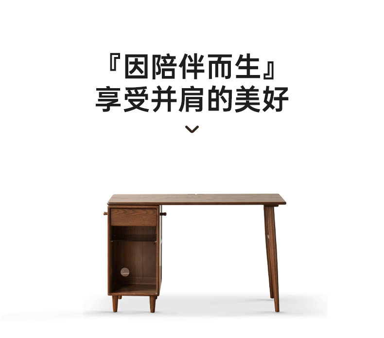 Oak Solid Wood Modern Double Computer