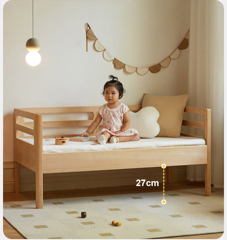 Solid wood children's splicing bed