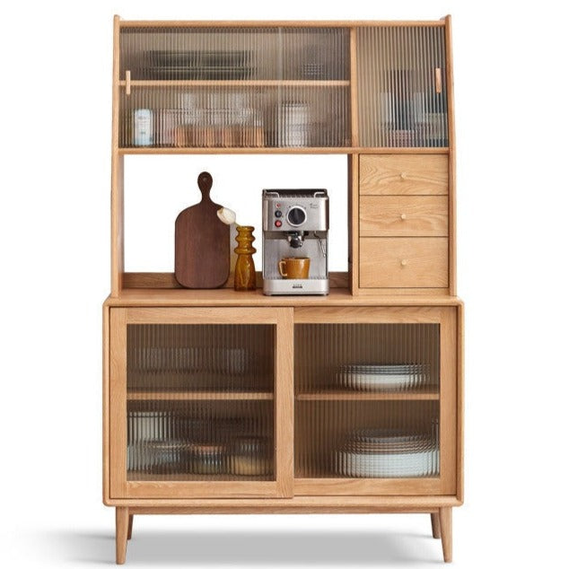 Oak solid wood Buffet cabinet, Sideboard :