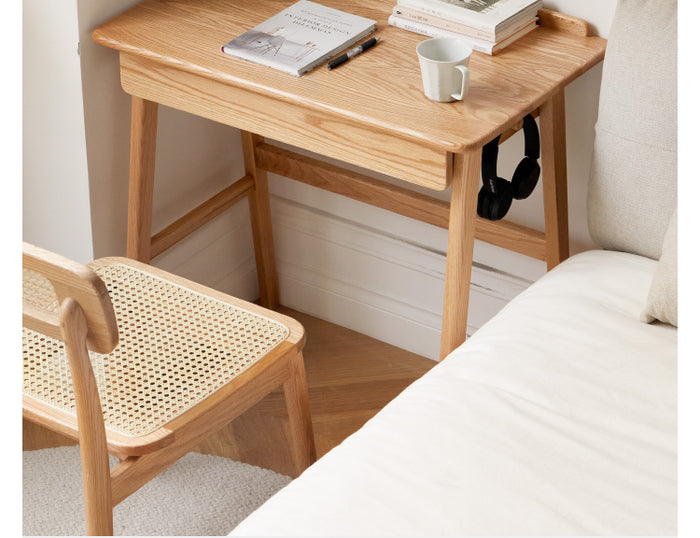Oak, Beech Solid Wood Office Desk, Console Table