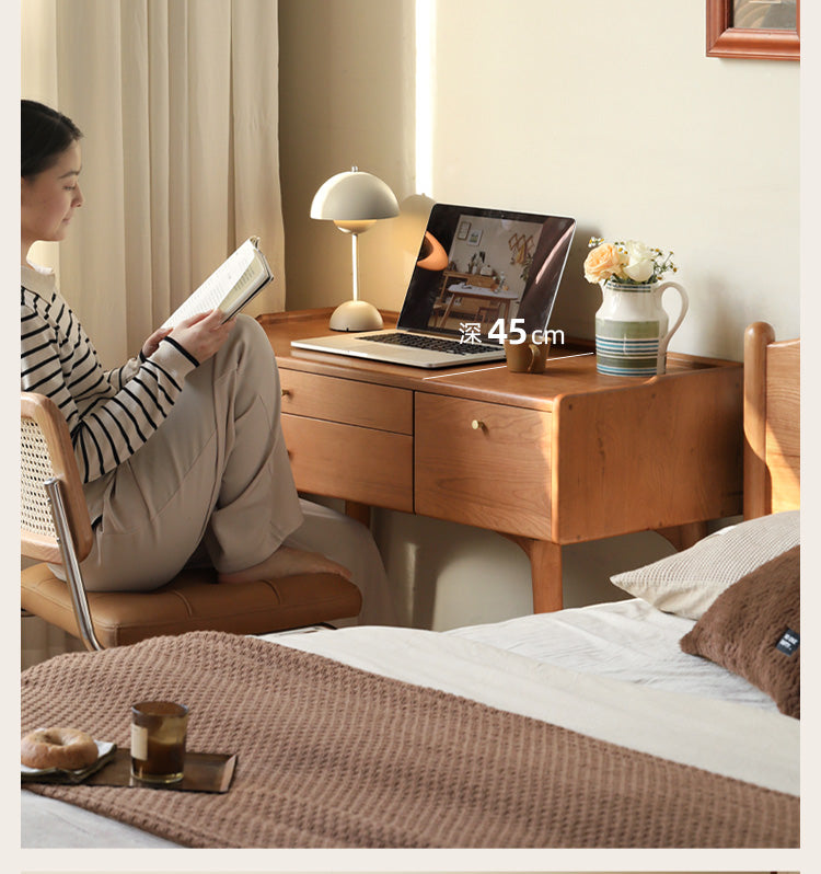 Cherry Wood Small Dressing Table: