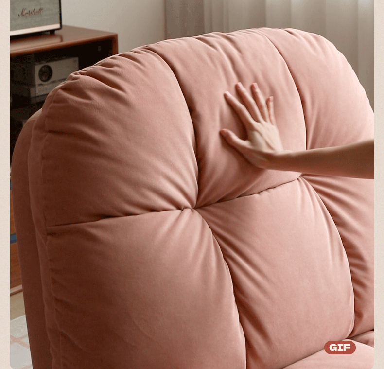 French Vintage Electric Recliner Chair with Cat-Scratch Resistant Fabric