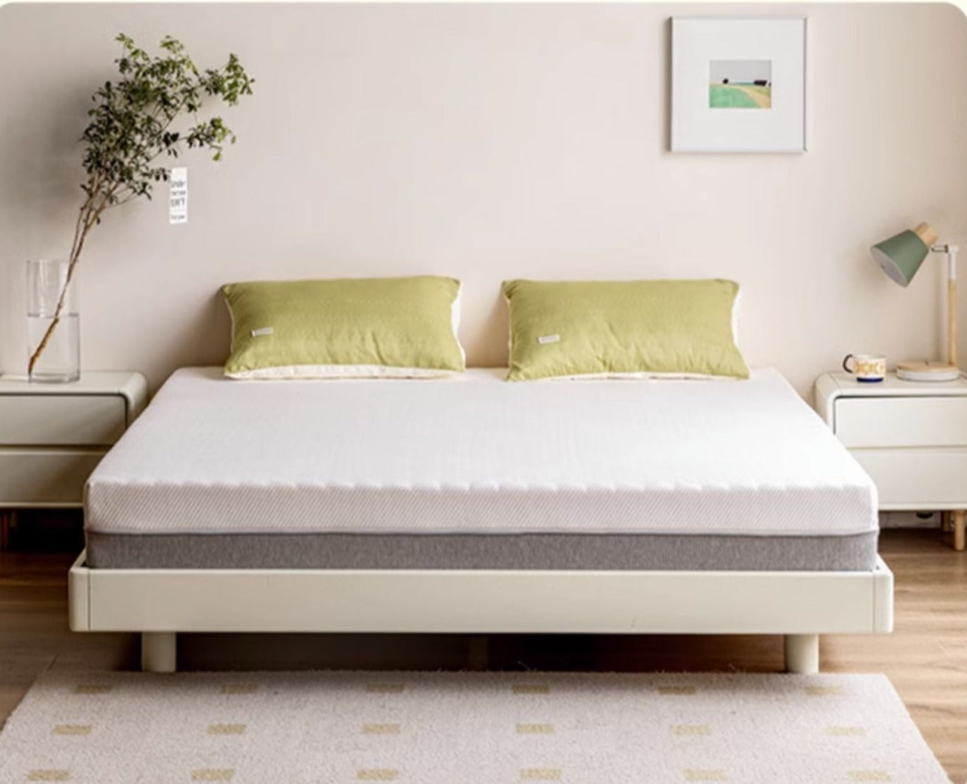 Simmons Spring Cushion: Antibacterial, Anti-Mite Power Sponge Mattress with Dynamic Support System