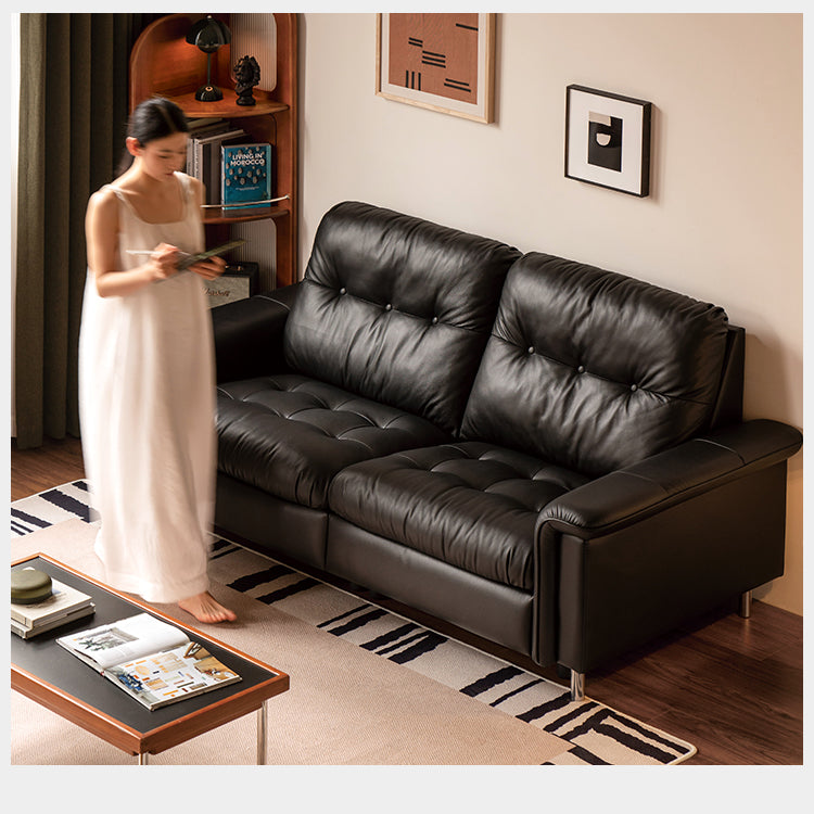 Genuine Leather Zero-Wall Power Recliner Sofa