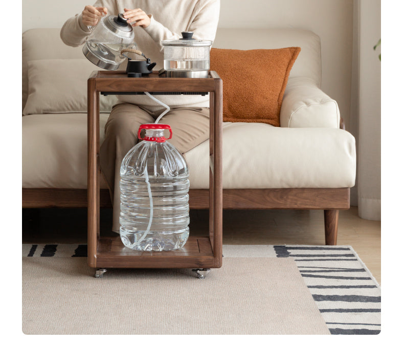 Black Walnut Solid Wood Removable Side Table