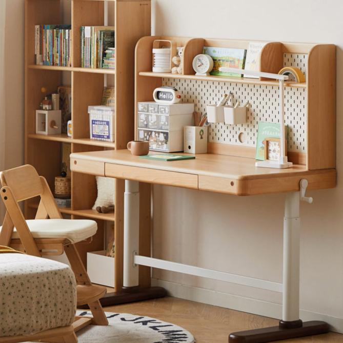 Solid Wood Children's Study Table Primary School Home Writing Desk ...