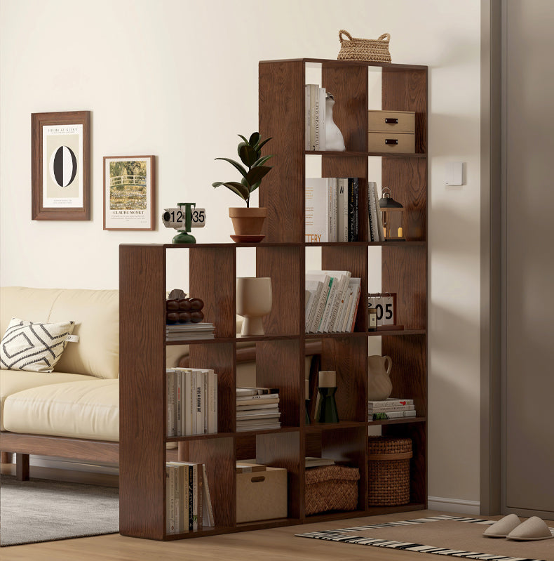 Oak, beech solid wood free combination bookshelf