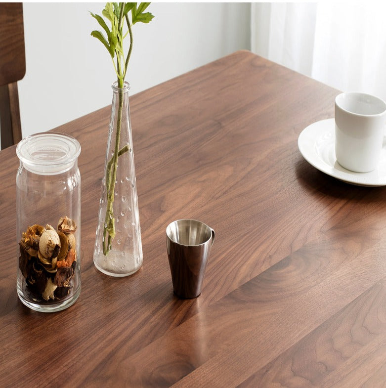 Black Walnut solid wood Dining table light luxury+