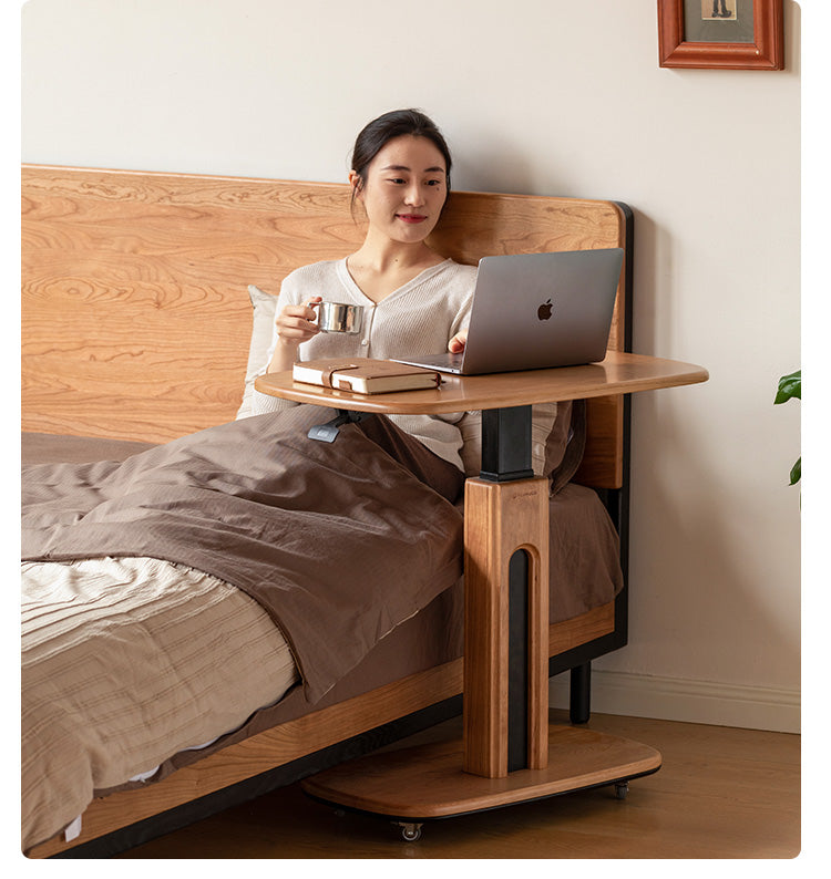 Cherry, Oak Solid Wood Lift Side Table